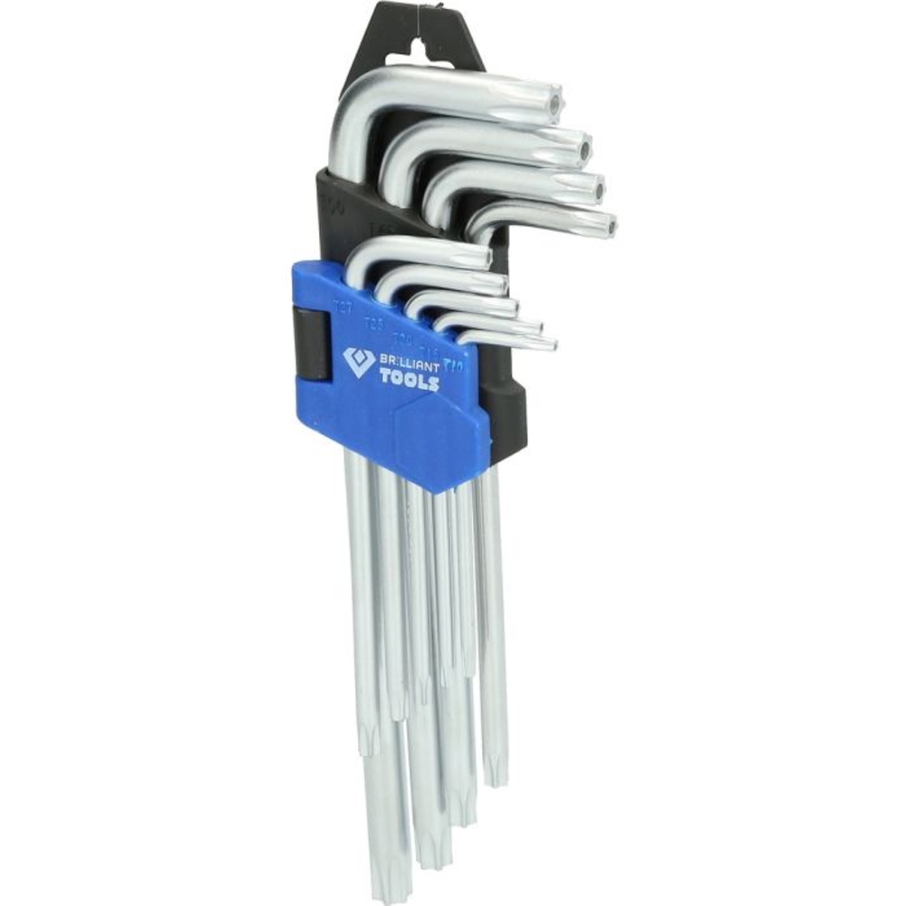 Jeu de clés males TORX courtes 9 pcs BRILLIANT TOOLS - KS TOOLS - BT044009