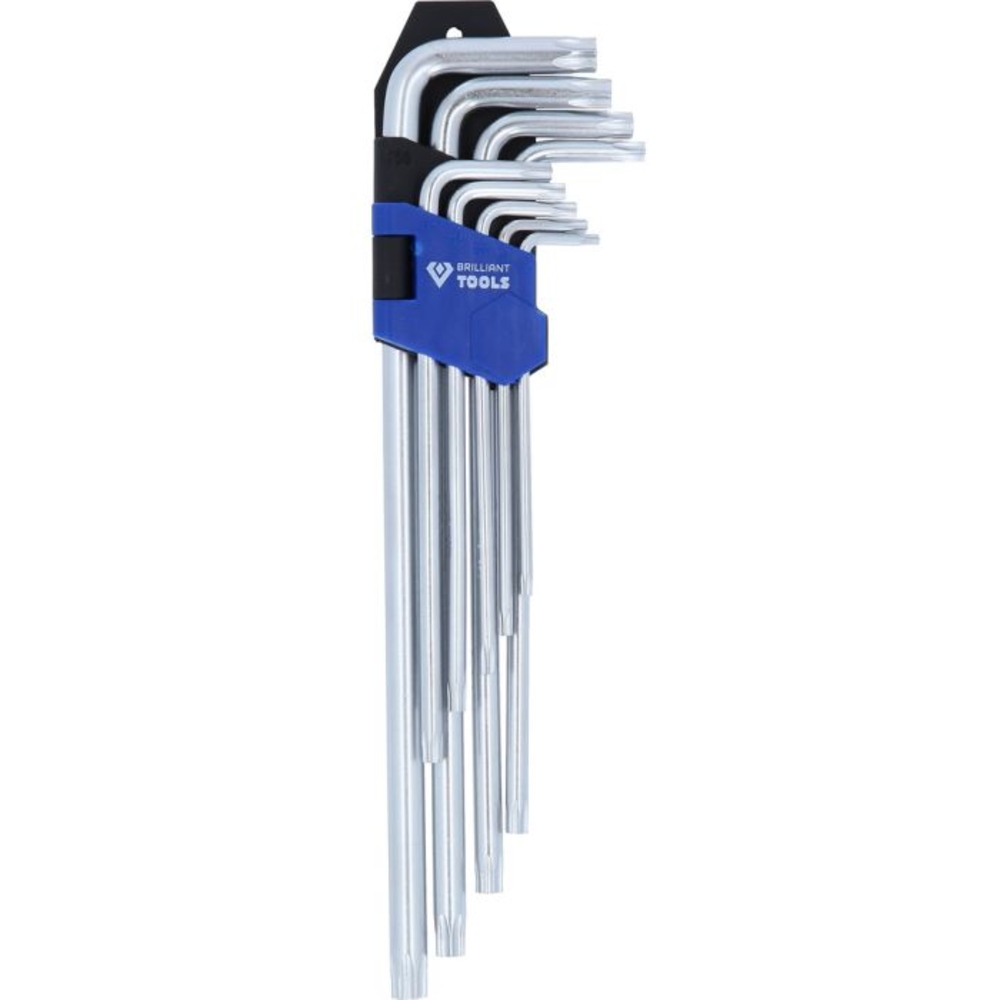 Jeu de clés males TORX longues 9 pcs BRILLIANT TOOLS - KS TOOLS - BT044019