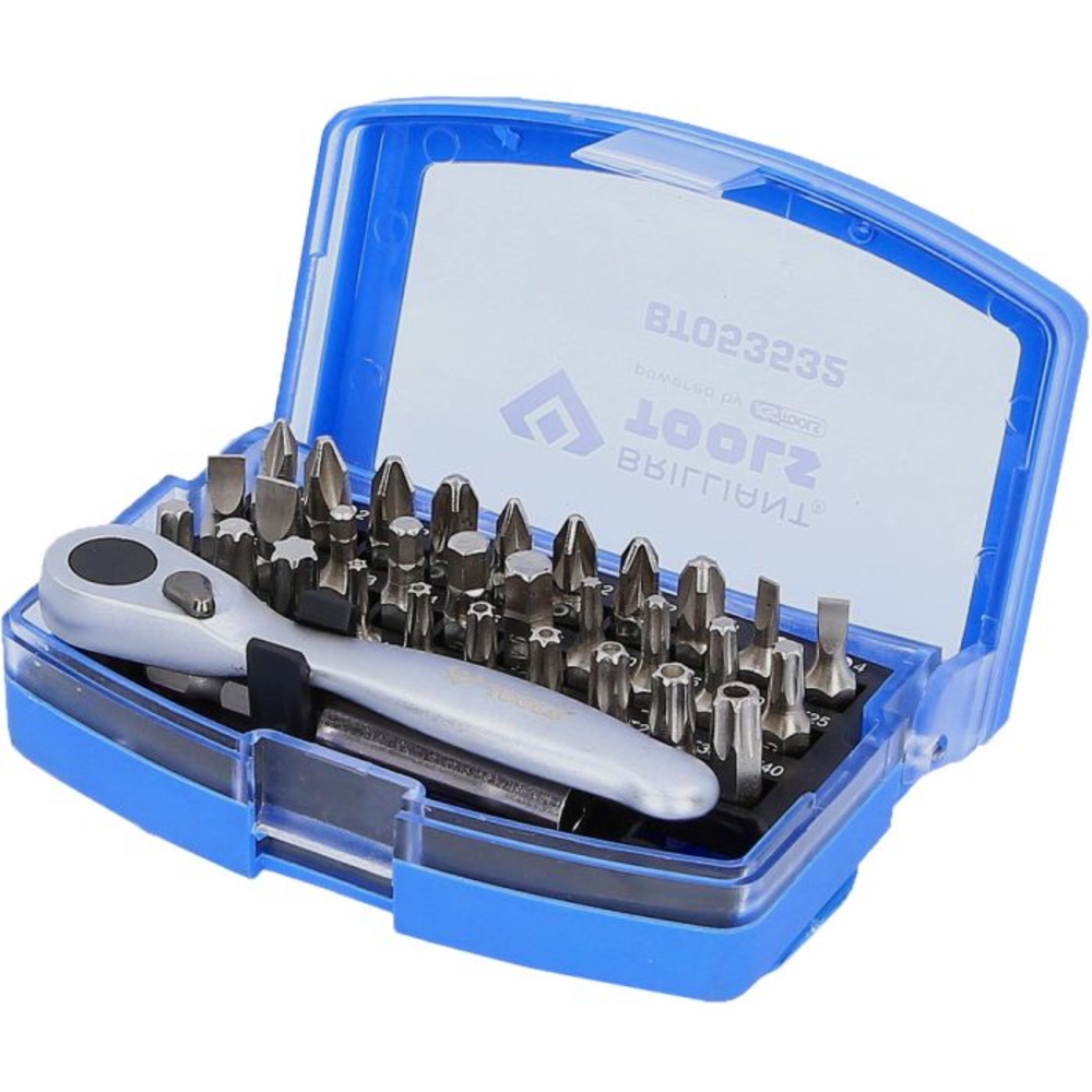 Jeu d'embouts de vissage avec cliquet porte-embouts 32 pcs BRILLIANT TOOLS - KS TOOLS - BT053532