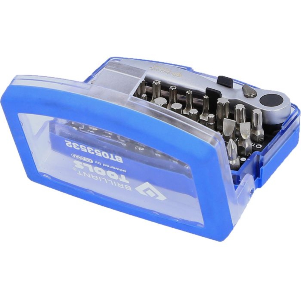 Jeu d'embouts de vissage avec cliquet porte-embouts 32 pcs BRILLIANT TOOLS - KS TOOLS - BT053532