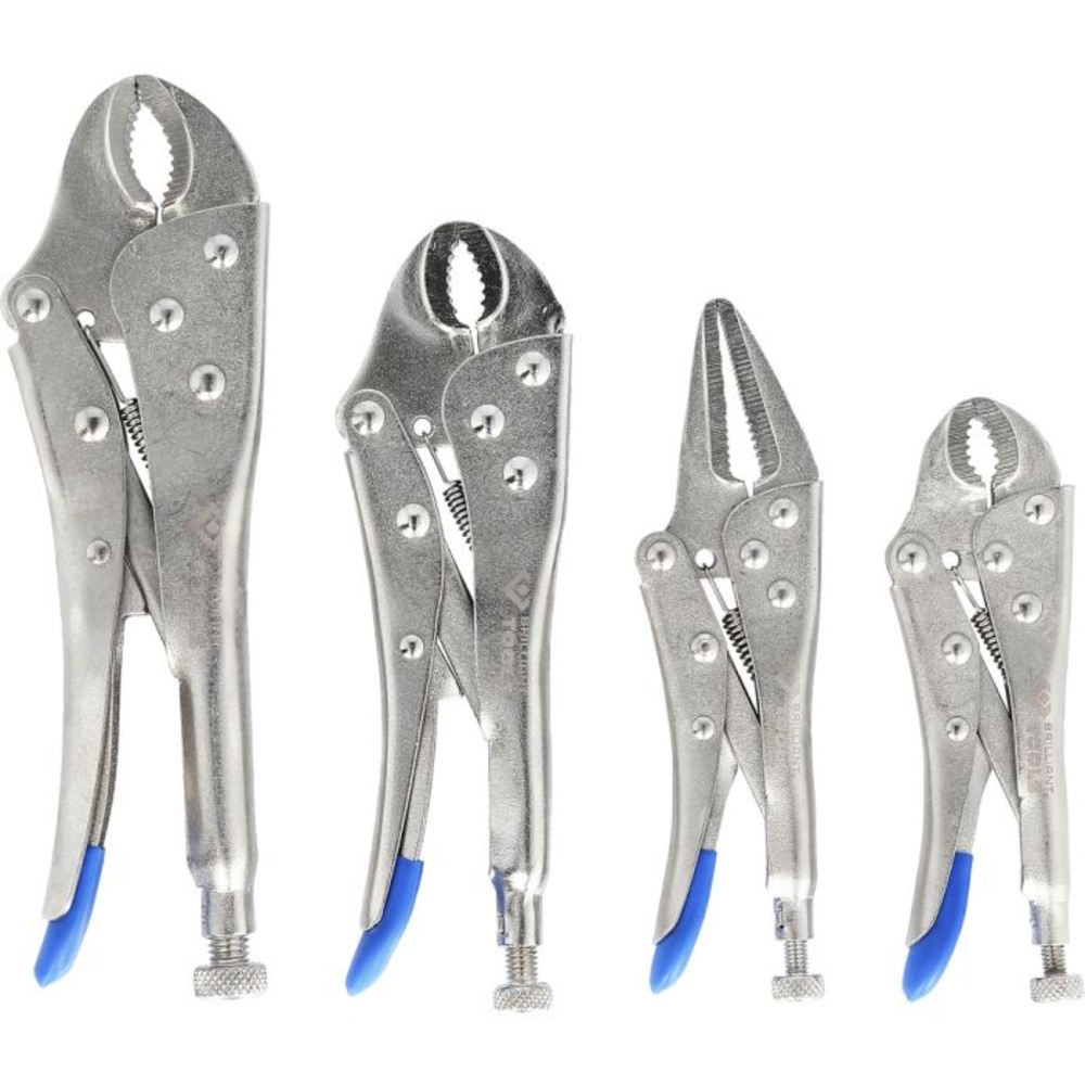 Jeu de pinces étaux à verrouillage 4 pcs BRILLIANT TOOLS - KS TOOLS - BT065004