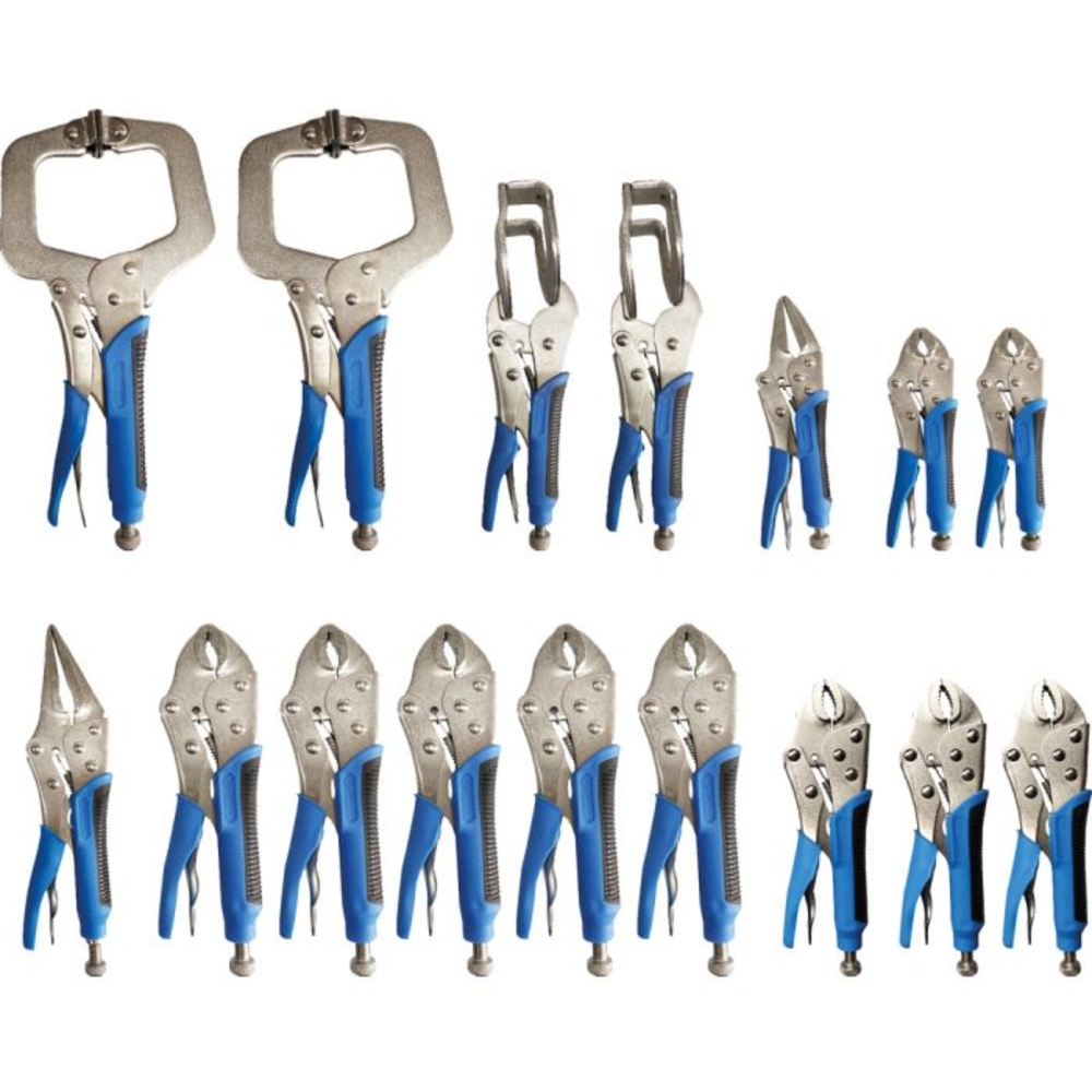 Pochette de 16 pinces étaux à verrouillage BRILLIANT TOOLS - KS TOOLS - BT065016