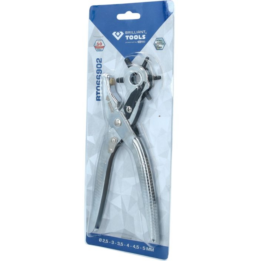 Pince emporte-pièces revolver D2,5-3,0-3,5 -4,0-4,5-5,0mm BRILLIANT TOOLS - KS TOOLS - BT066902