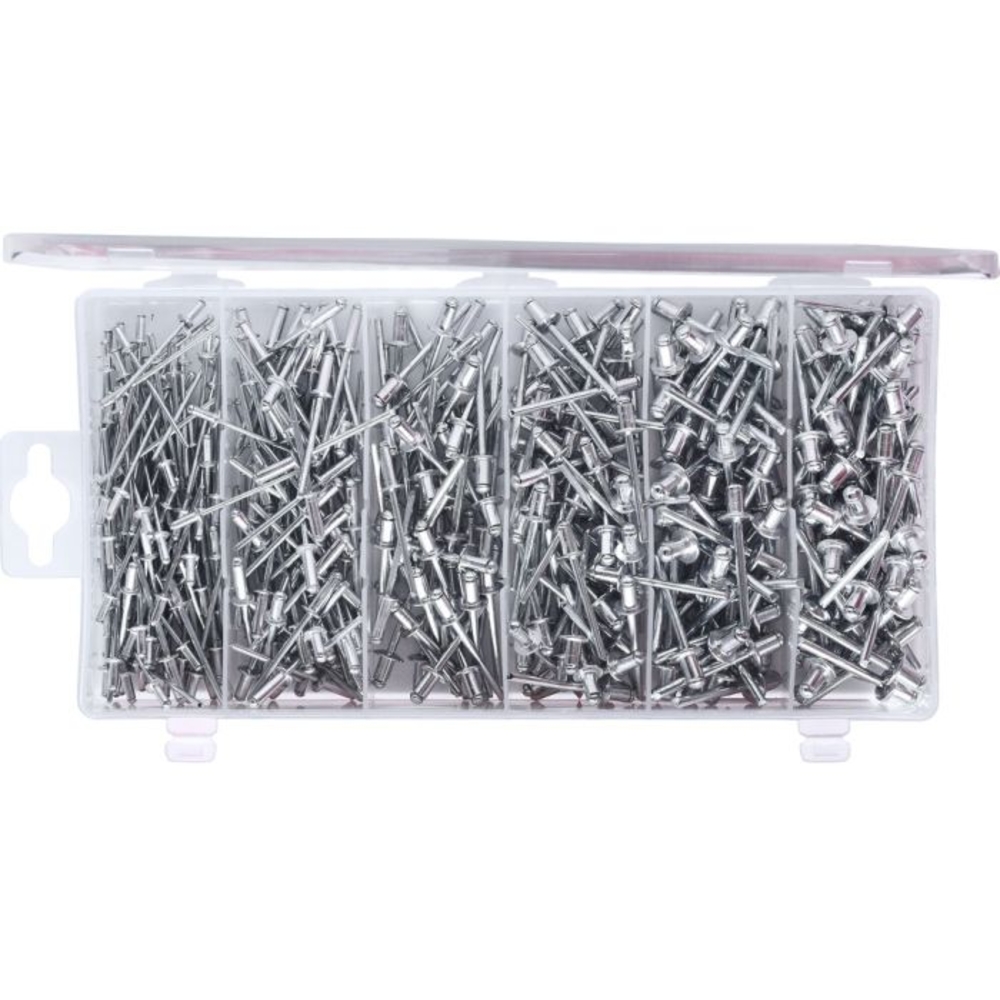 Assortiment de rivets aveugles 400 pcs 2,4-3,2-4-4,8mm BRILLIANT TOOLS - KS TOOLS - BT066950