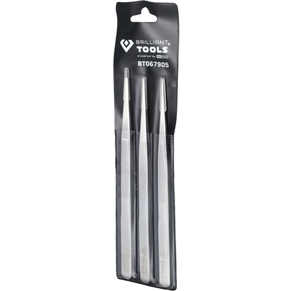 Jeu de pincettes 3 pcs BRILLIANT TOOLS - KS TOOLS - BT067905