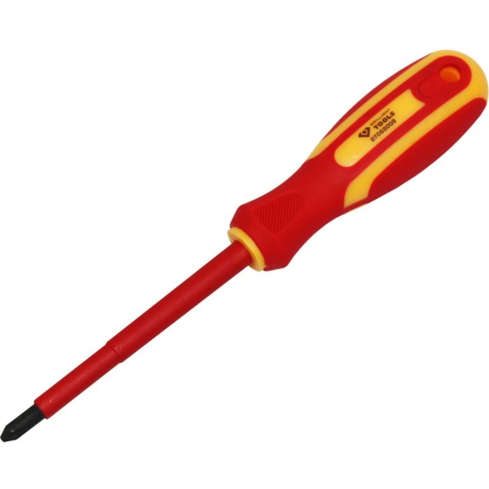 Tournevis isolé PHILLIPs PH2, L100mm BRILLIANT TOOLS - KS TOOLS - BT068008