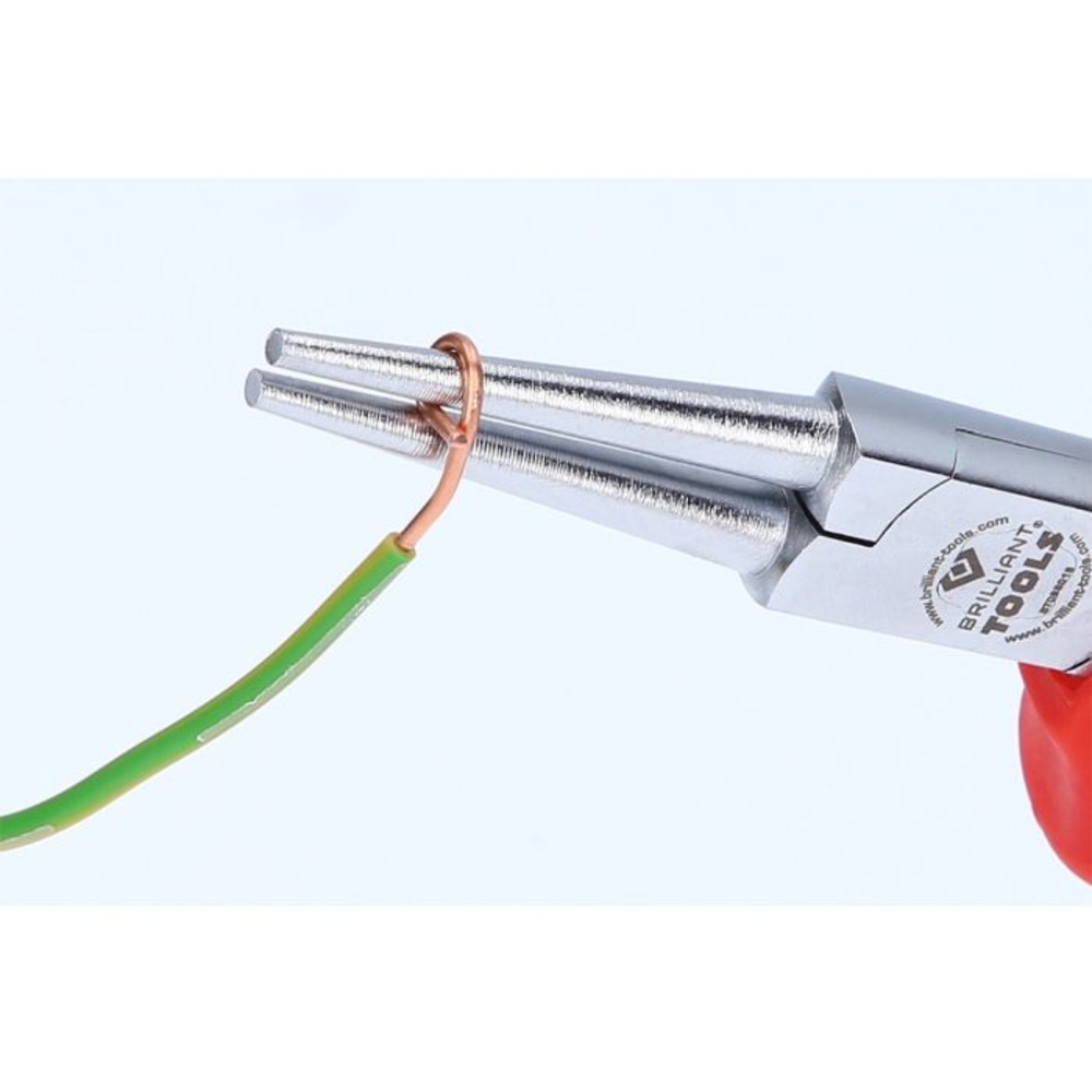 Pince à bec rond isolée L170mm BRILLIANT TOOLS - KS TOOLS - BT068015