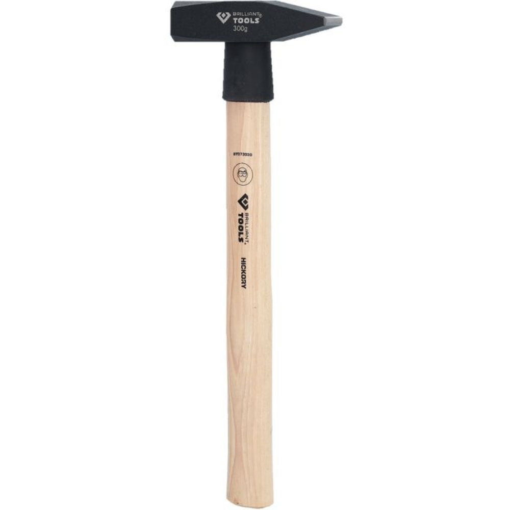 Marteau de mécanicien avec manche Hickory 300g BRILLIANT TOOLS - KS TOOLS - BT073030