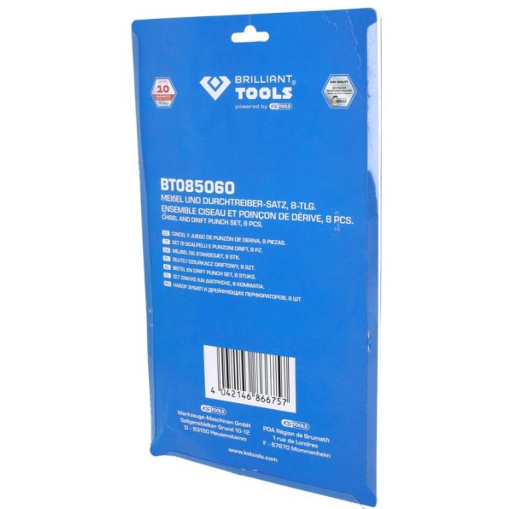 Jeu d'outils de frappe 8 pcs BRILLIANT TOOLS - KS TOOLS - BT085060