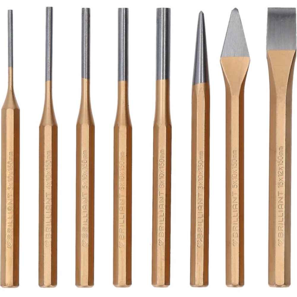 Jeu d'outils de frappe 8 pcs BRILLIANT TOOLS - KS TOOLS - BT085060