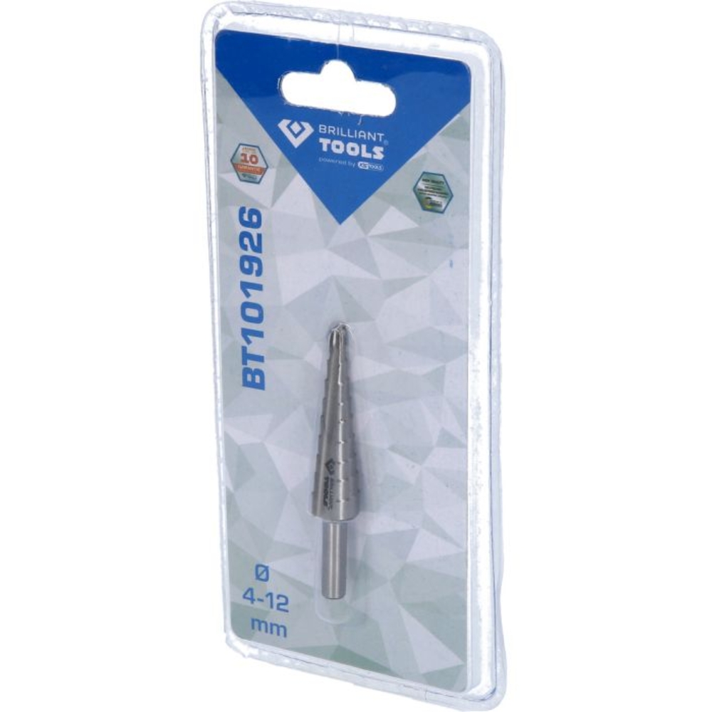Foret étagé D4 - 12mm BRILLIANT TOOLS - KS TOOLS - BT101926