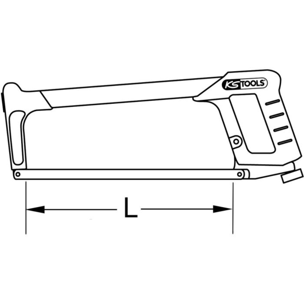 Monture de scie métallique à serrage rapide BRILLIANT TOOLS - KS TOOLS - BT101942