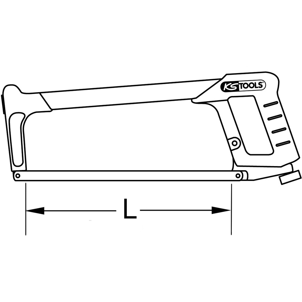 Monture de scie métallique à serrage rapide BRILLIANT TOOLS - KS TOOLS - BT101942