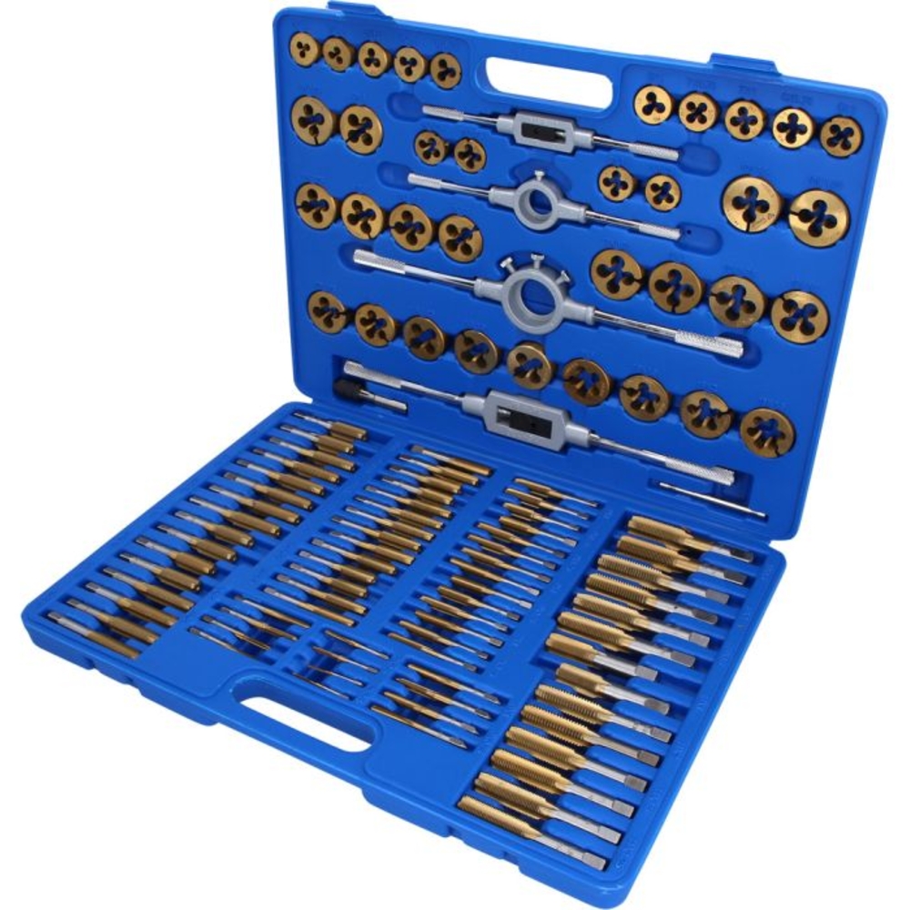 Jeu de tarauds et filières TiN 110 pcs BRILLIANT TOOLS - KS TOOLS - BT101985
