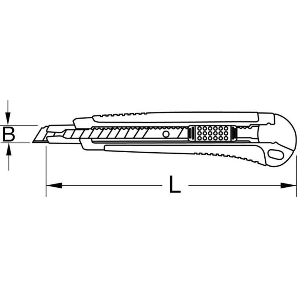 Cutter à blocage de lame 18mm BRILLIANT TOOLS - KS TOOLS - BT102900
