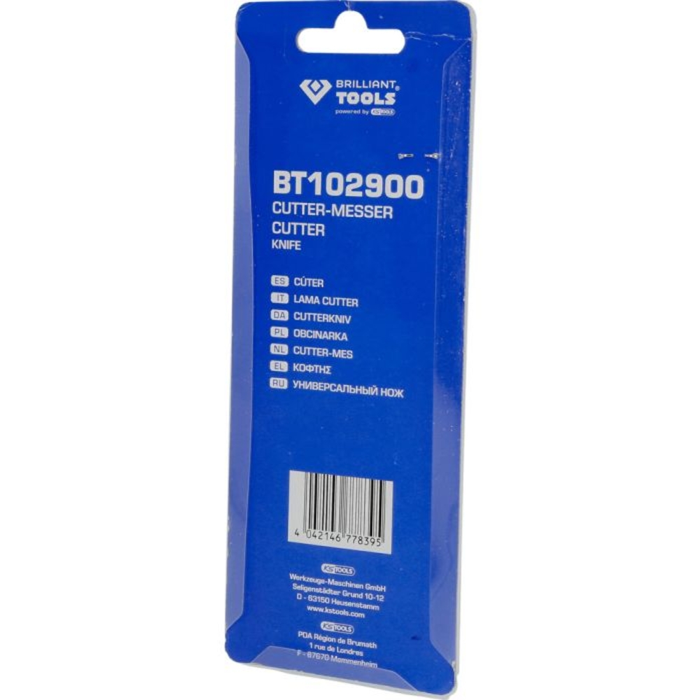 Cutter à blocage de lame 18mm BRILLIANT TOOLS - KS TOOLS - BT102900