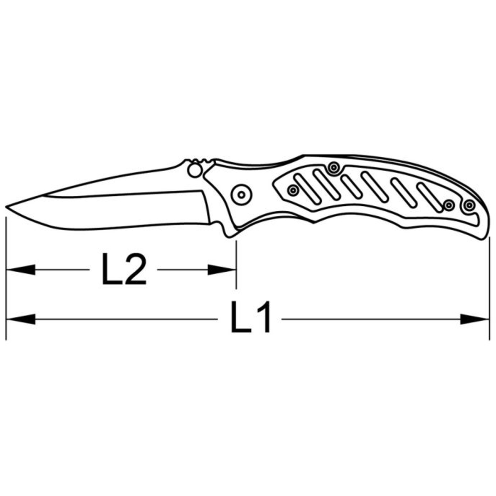 Couteau de poche à cran d’arrêt avec pochette BRILLIANT TOOLS - KS TOOLS - BT102905