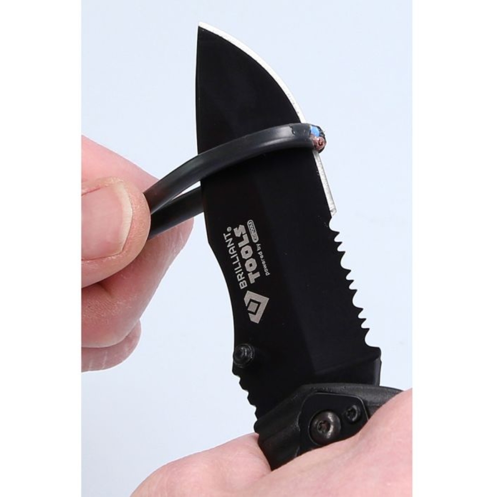 Couteau de poche à cran d’arrêt avec pochette BRILLIANT TOOLS - KS TOOLS - BT102905