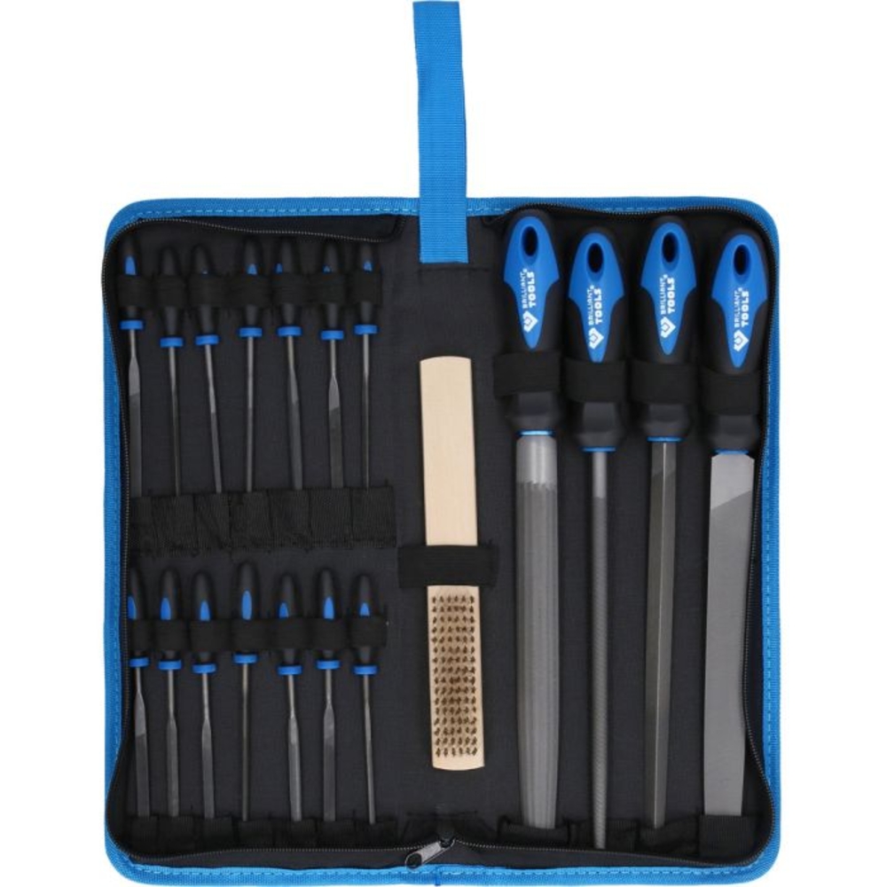 Jeu de limes avec carde à lime 19 pcs BRILLIANT TOOLS - KS TOOLS - BT103030