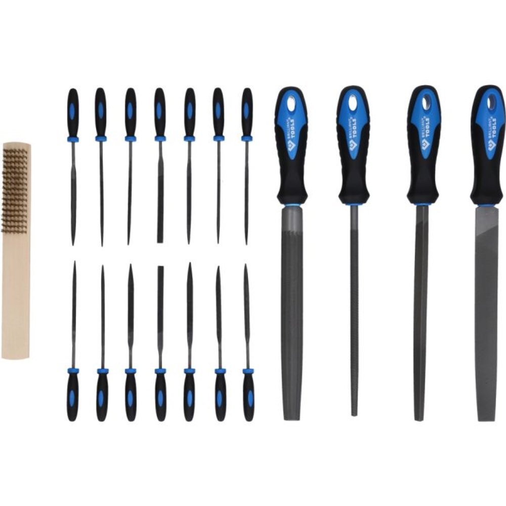Jeu de limes avec carde à lime 19 pcs BRILLIANT TOOLS - KS TOOLS - BT103030