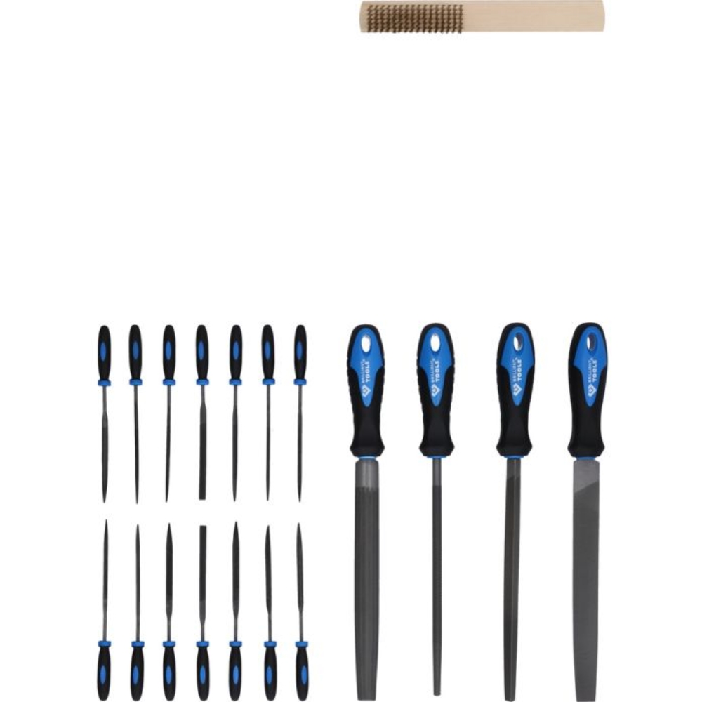 Jeu de limes avec carde à lime 19 pcs BRILLIANT TOOLS - KS TOOLS - BT103030