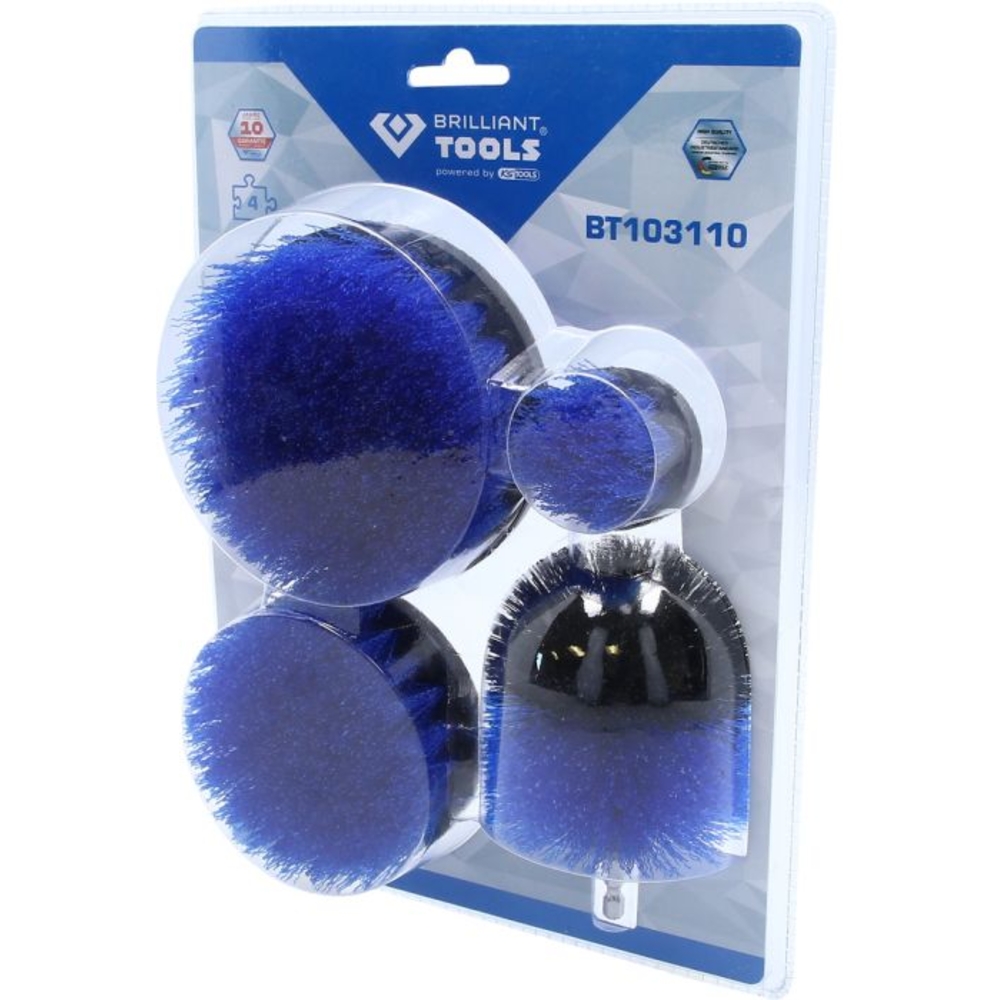 Jeu de brosses pour perceuse 4 pcs BRILLIANT TOOLS - KS TOOLS - BT103110