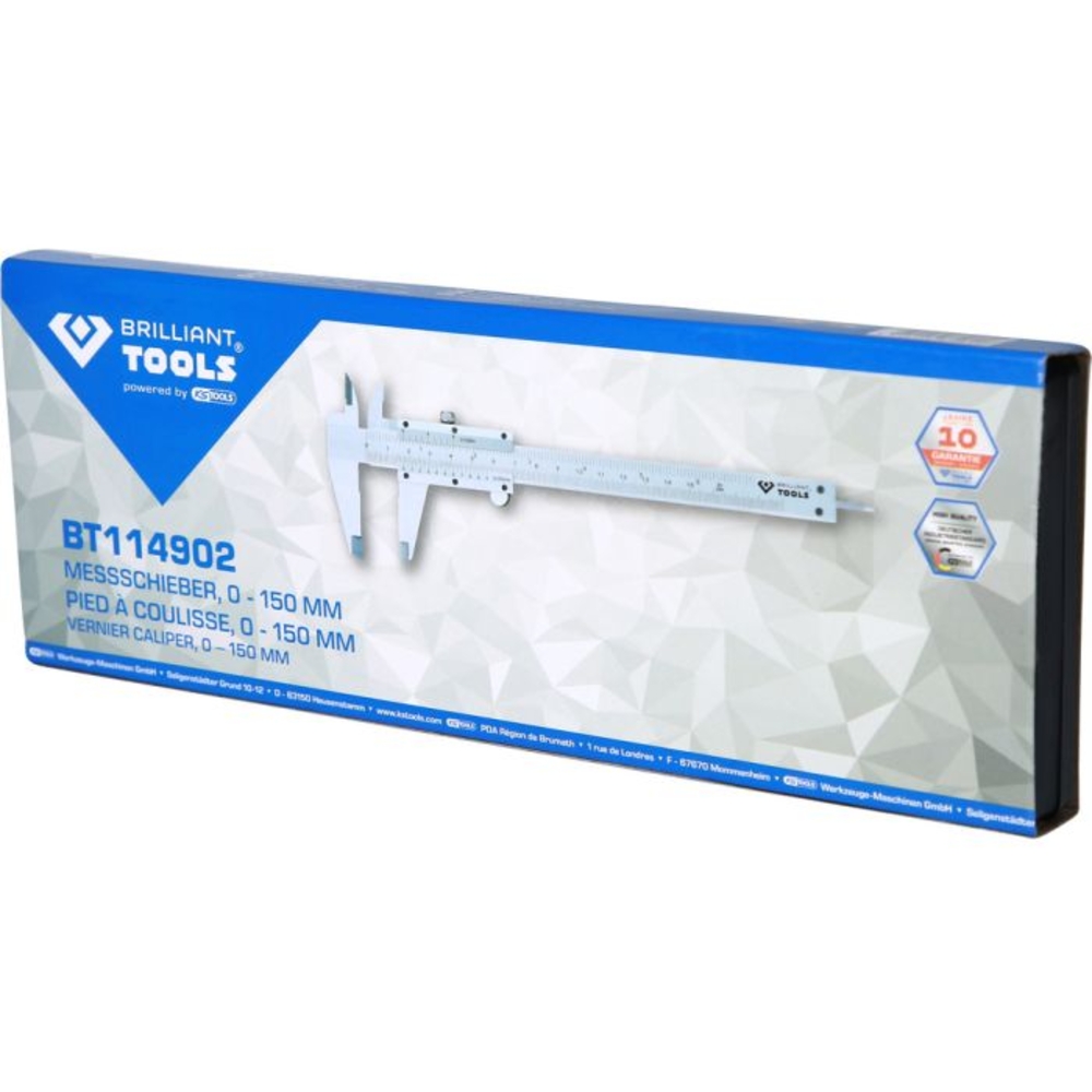 Pied à coulisse 0 - 150mm BRILLIANT TOOLS - KS TOOLS - BT114902