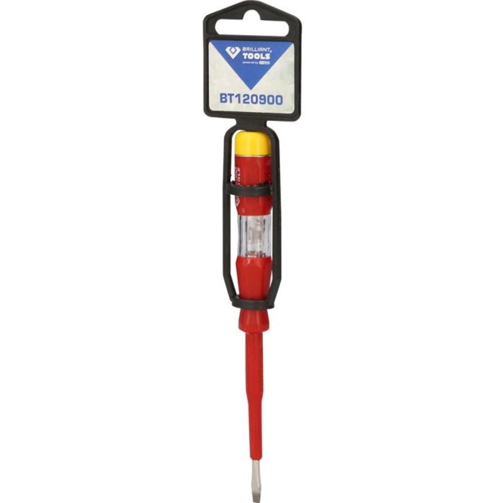 Tournevis testeur 100-500V Fente 3,0mm L140mm BRILLIANT TOOLS - KS TOOLS - BT120900