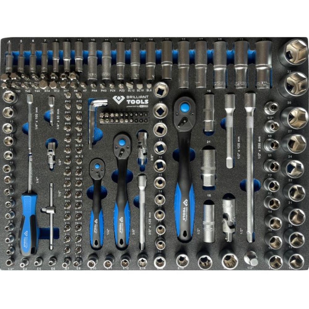 Servante d'atelier 7 tiroirs équipée de 347 outils BRILLIANT TOOLS - KS TOOLS - BT153347
