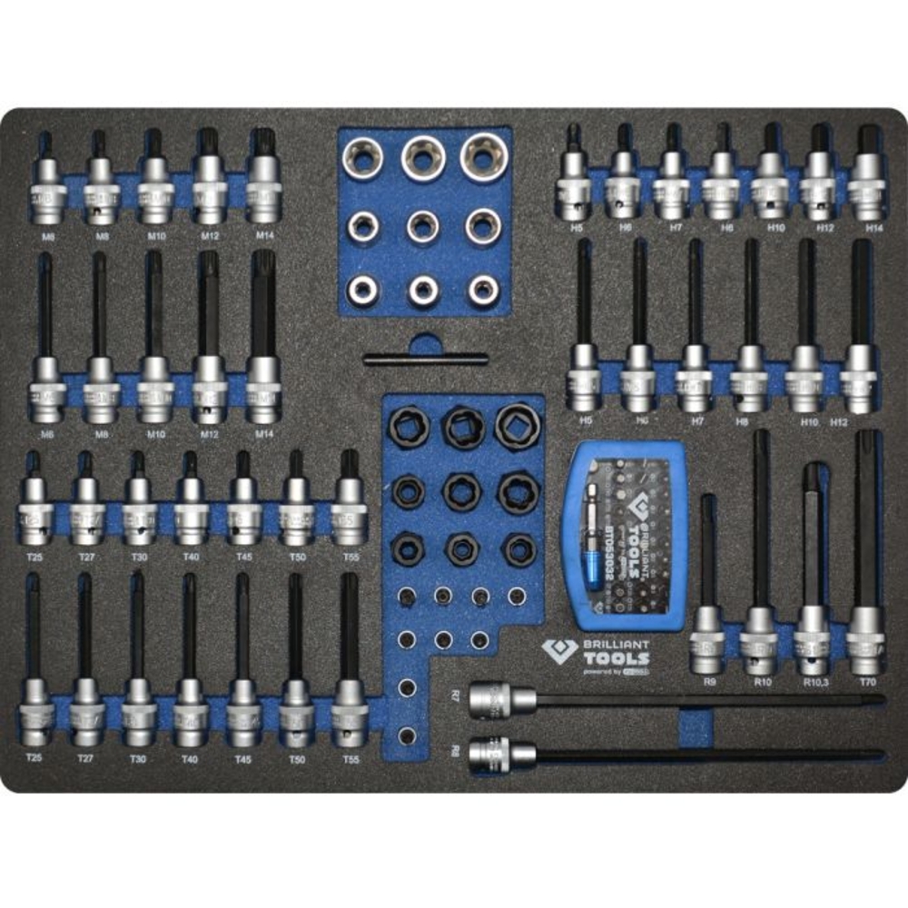 Servante d'atelier 7 tiroirs équipée de 347 outils BRILLIANT TOOLS - KS TOOLS - BT153347
