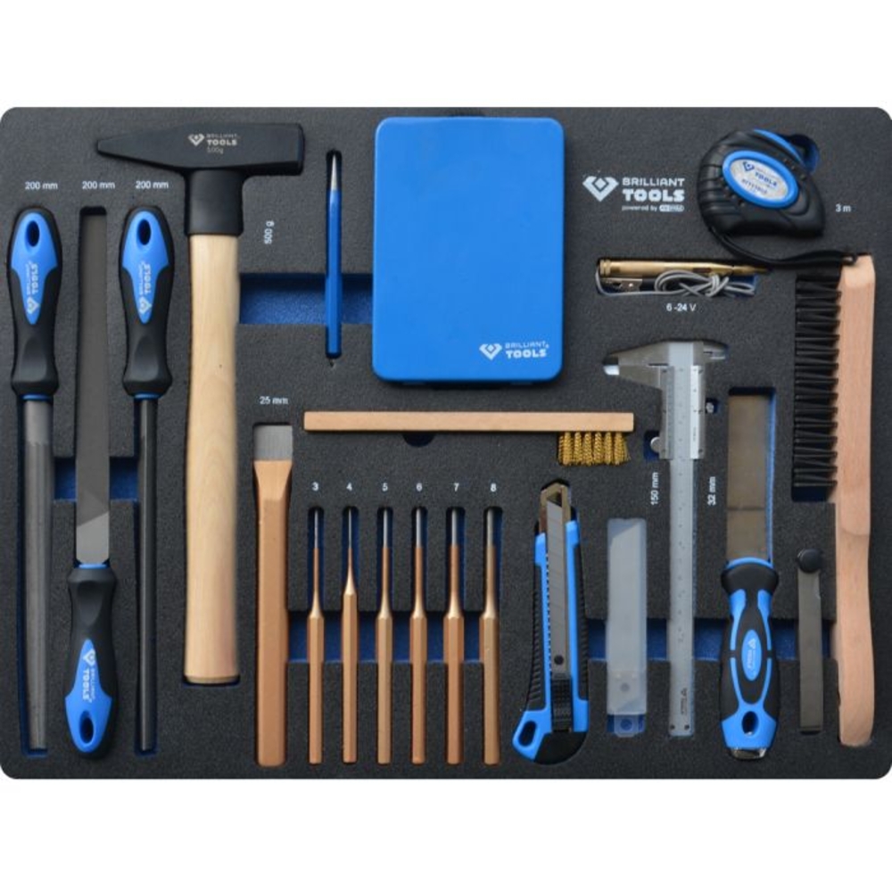 Servante d'atelier 7 tiroirs équipée de 347 outils BRILLIANT TOOLS - KS TOOLS - BT153347