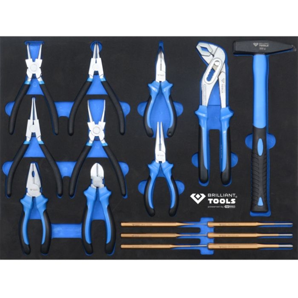 Servante d'atelier 7 tiroirs équipée de 473 outils BRILLIANT TOOLS - KS TOOLS - BT153473