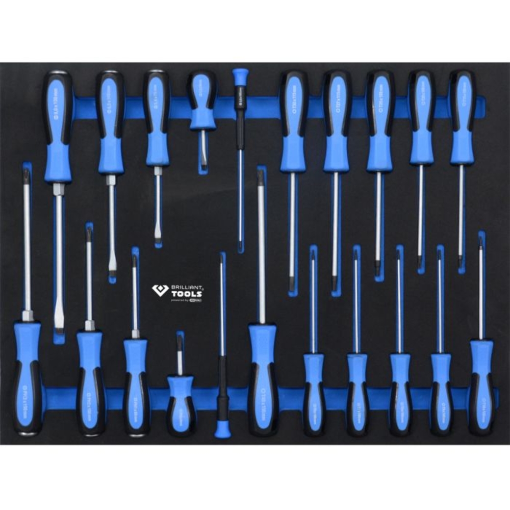 Servante d'atelier 7 tiroirs équipée de 473 outils BRILLIANT TOOLS - KS TOOLS - BT153473