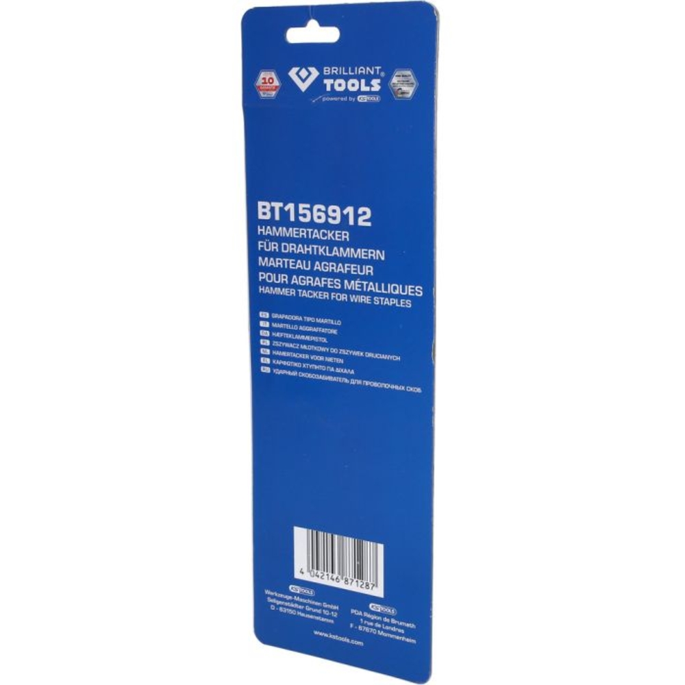 Marteau-agrafeur pour agrafes métalliques BRILLIANT TOOLS - KS TOOLS - BT156912