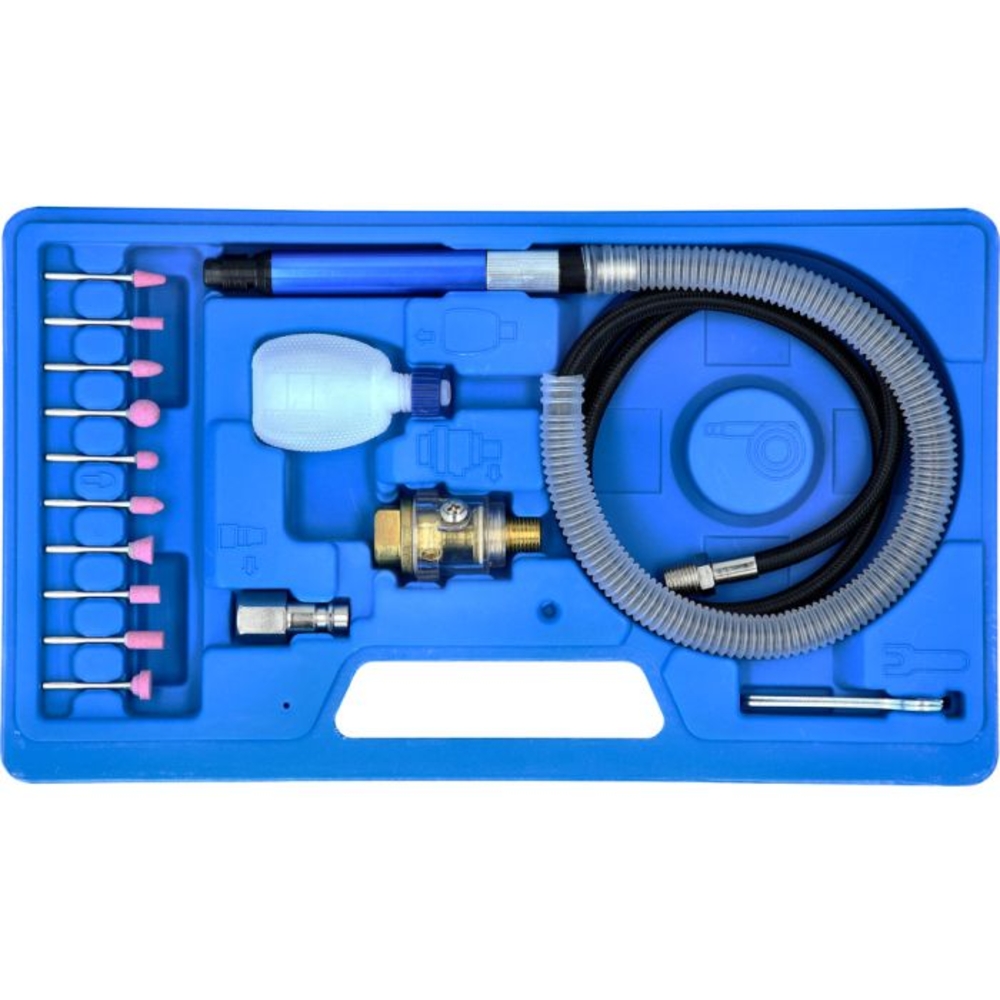 Meuleuse stylo pneumatique 16 pcs BRILLIANT TOOLS - KS TOOLS - BT160710