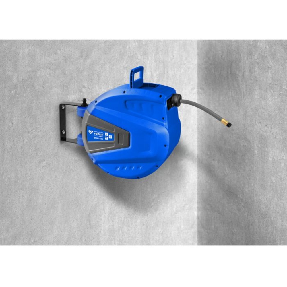 Enrouleur air et eau mural D10mm 15m BRILLIANT TOOLS - KS TOOLS - BT161100