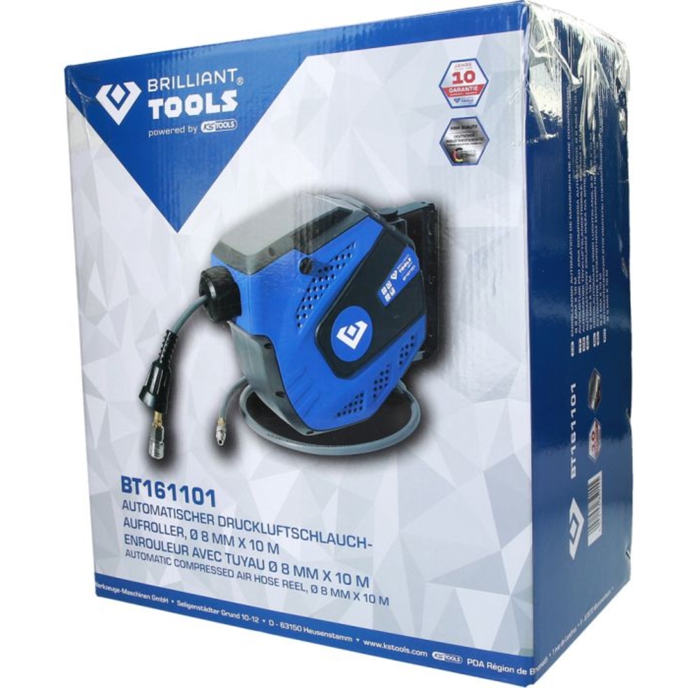 Enrouleur d'air mural D8mm raccord 1/4
