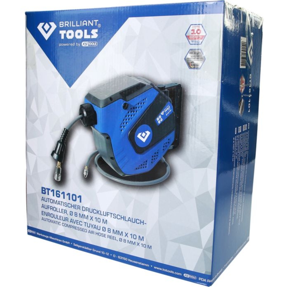Enrouleur d'air mural D8mm raccord 1/4