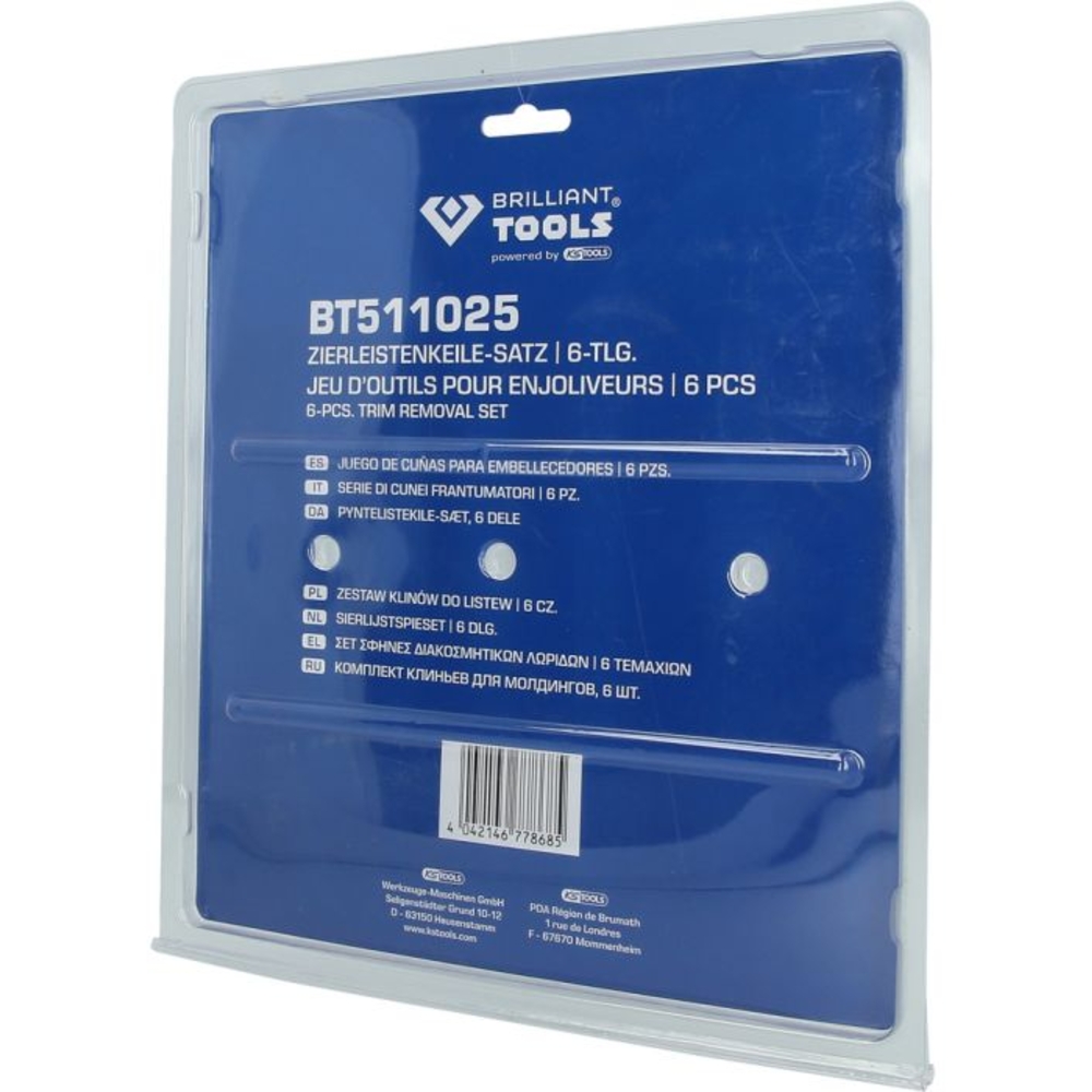Jeu d’outils pour le démontage de garnitures 6 pcs BRILLIANT TOOLS - KS TOOLS - BT511025