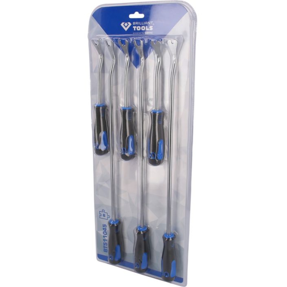 Jeu d'outils pour dégrafer les clips d’habillage 6 pcs BRILLIANT TOOLS - KS TOOLS - BT511045