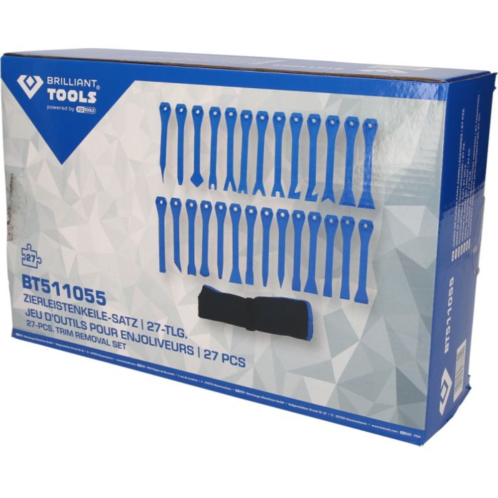 Jeu de leviers plastique pour garnitures 27 pcs BRILLIANT TOOLS - KS TOOLS - BT511055