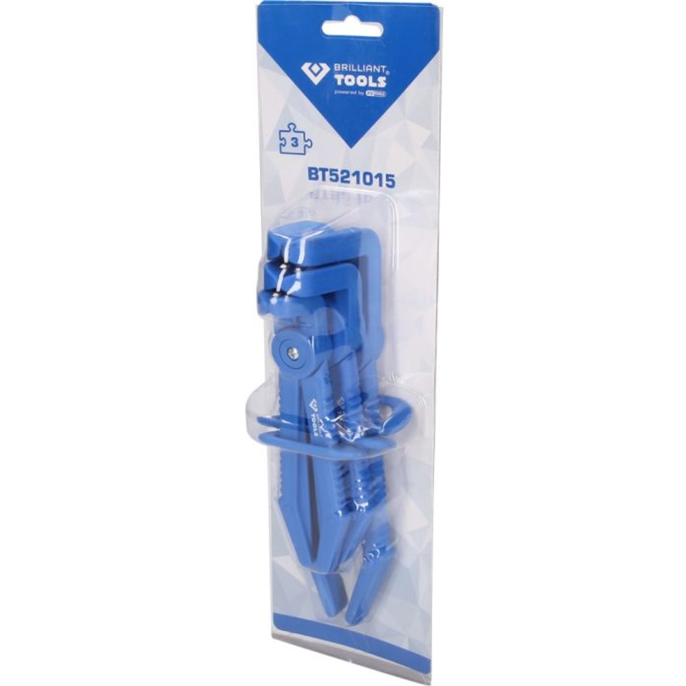 Jeu de pinces à clamper coudées à 90° 3 pcs BRILLIANT TOOLS - KS TOOLS - BT521015