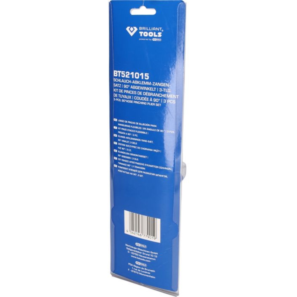 Jeu de pinces à clamper coudées à 90° 3 pcs BRILLIANT TOOLS - KS TOOLS - BT521015