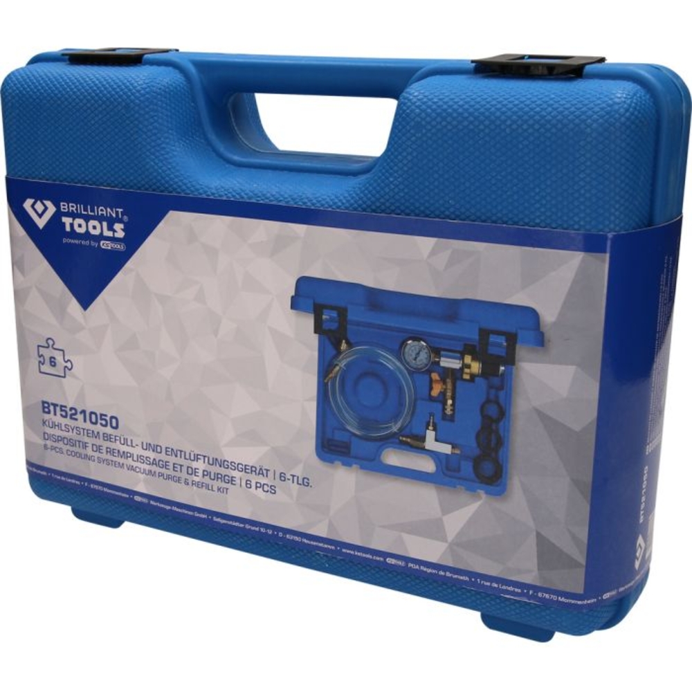 Dispositif de remplissage et de purge de circuit de refroidissement 6 pcs BRILLIANT TOOLS - KS TOOLS - BT521050
