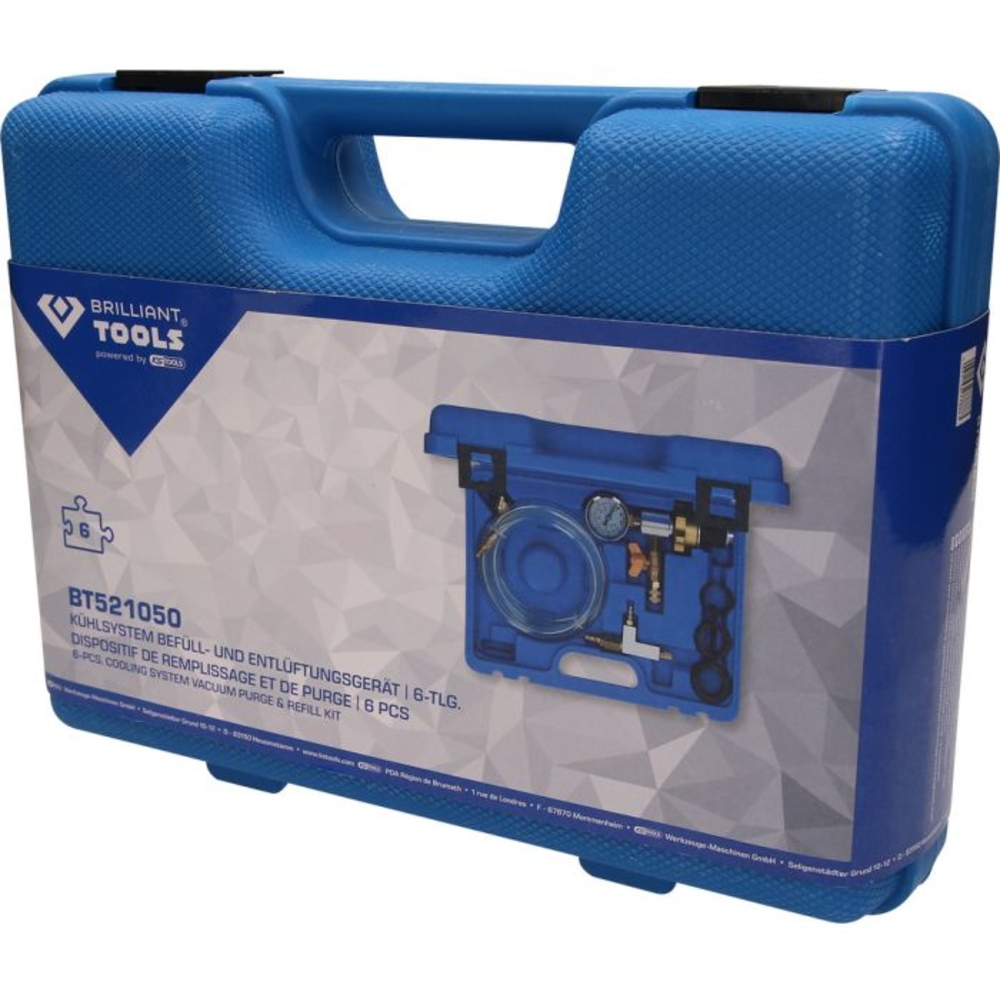 Dispositif de remplissage et de purge de circuit de refroidissement 6 pcs BRILLIANT TOOLS - KS TOOLS - BT521050