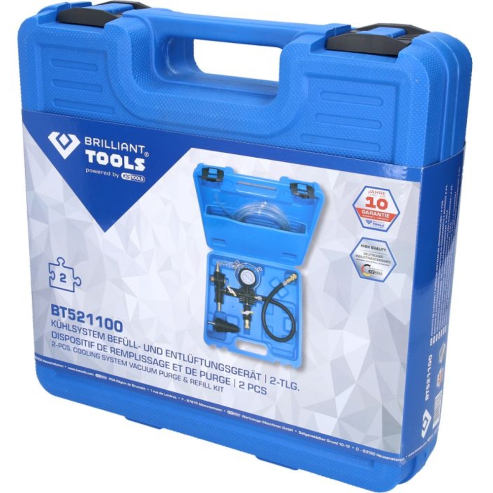 Dispositif de remplissage et de purge de circuit de refroidissement 4 pcs BRILLIANT TOOLS - KS TOOLS - BT521100