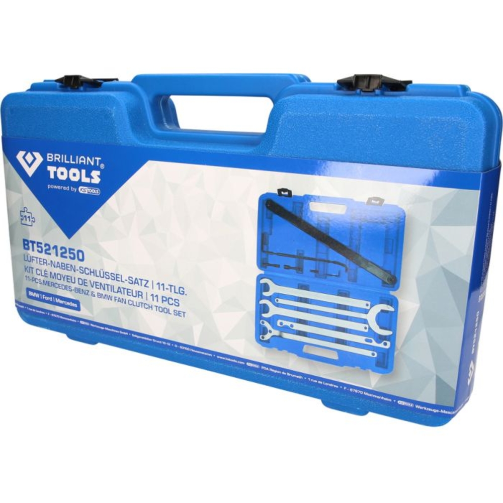 Coffret de clés pour moyeu de ventilateur 11 pcs BRILLIANT TOOLS - KS TOOLS - BT521250