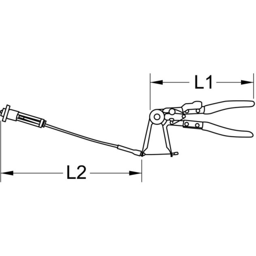 Pince à collier avec câble Bowden BRILLIANT TOOLS - KS TOOLS - BT526005