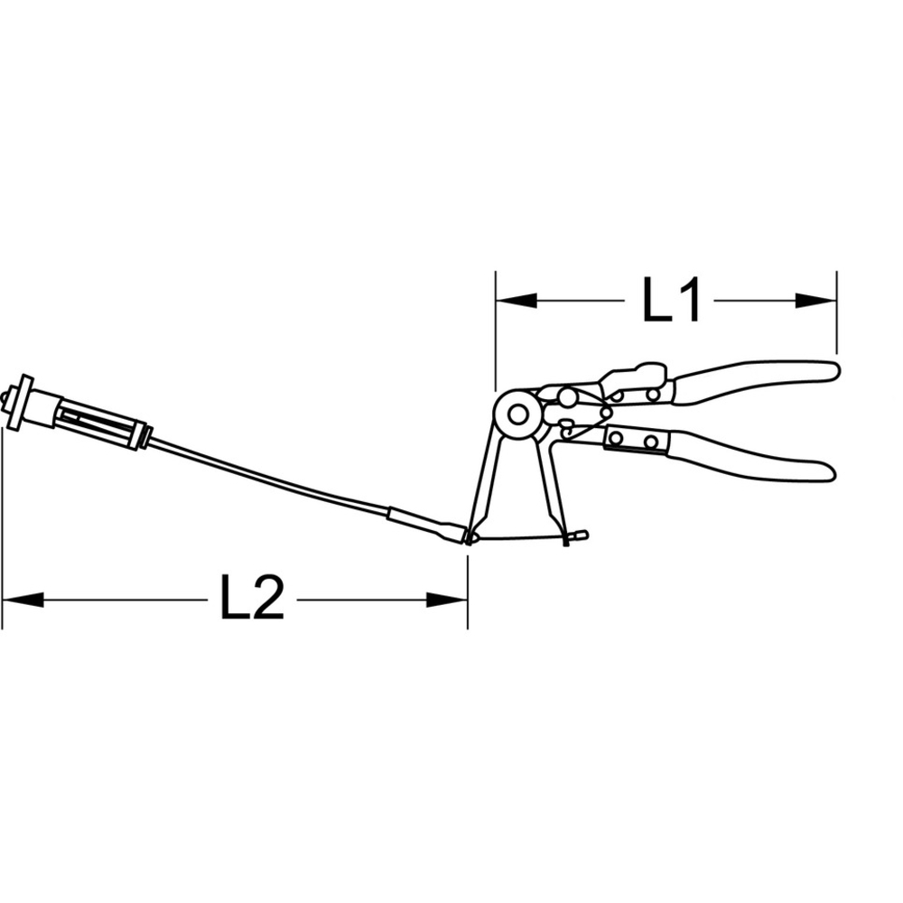 Pince à collier avec câble Bowden BRILLIANT TOOLS - KS TOOLS - BT526005