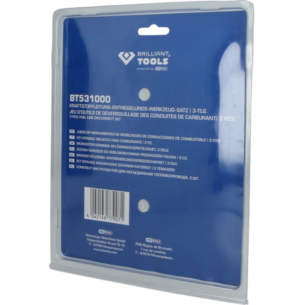 Jeu de pinces de déverrouillage de conduite de carburant 3 pcs BRILLIANT TOOLS - KS TOOLS - BT531000